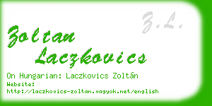 zoltan laczkovics business card
