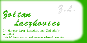 zoltan laczkovics business card